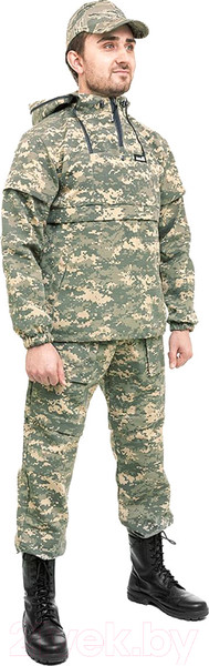 Изображение товара Костюм для охоты и рыбалки Helios Стоп-клещ (р-р 40-42/170, серый пиксель)