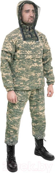 Изображение товара Костюм для охоты и рыбалки Helios Стоп-клещ (р-р 40-42/170, серый пиксель)