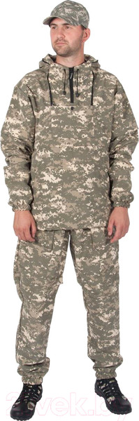 Изображение товара Костюм для охоты и рыбалки Helios Стоп-клещ (р.48-50/176, серый пиксель)