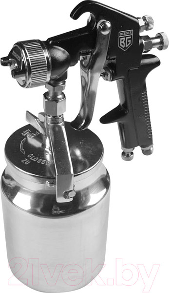 Изображение товара Пневматический краскопульт BERGER Блау HP 1.7 мм / BG1362 (нижний бачок)