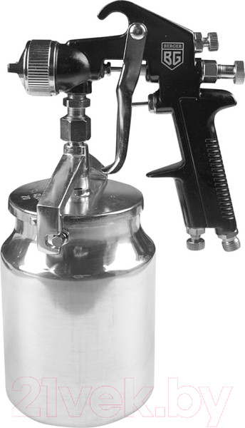 Изображение товара Пневматический краскопульт BERGER Блау HP 1.7 мм / BG1362 (нижний бачок)