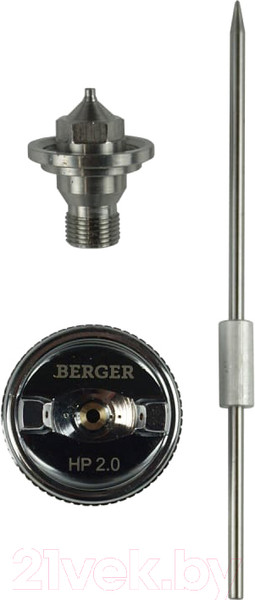 Изображение товара Ремкомплект для краскопульта BERGER Блау Сопло + Игла + Дюза 2.0мм / BG1365