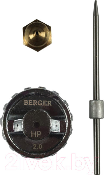 Изображение товара Ремкомплект для краскопульта BERGER Грау Сопло + Игла + Дюза 2.0мм / BG1373