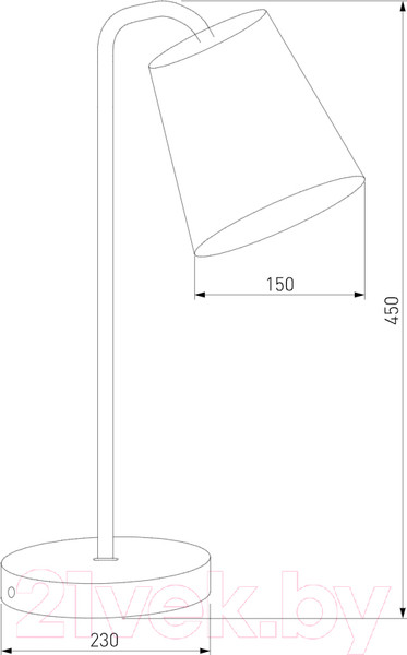 Изображение товара Настольная лампа Евросвет 01134/1 (черный)