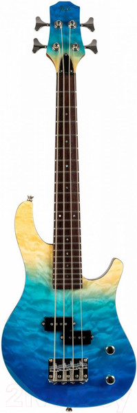 Изображение товара Укулеле Flight Mini Bass TBL (прозрачный/синий)