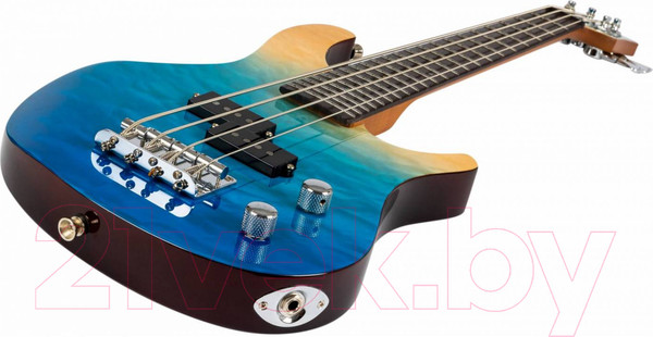 Изображение товара Укулеле Flight Mini Bass TBL (прозрачный/синий)