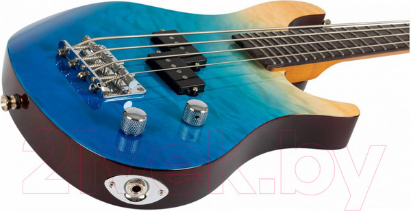 Изображение товара Укулеле Flight Mini Bass TBL (прозрачный/синий)