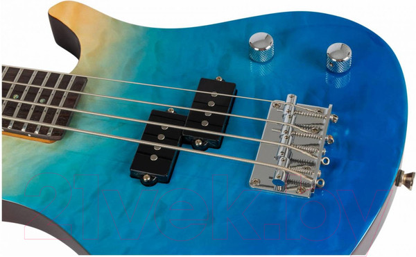 Изображение товара Укулеле Flight Mini Bass TBL (прозрачный/синий)