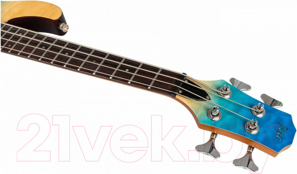 Изображение товара Укулеле Flight Mini Bass TBL (прозрачный/синий)