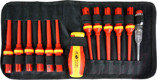 Изображение товара Набор отверток BERGER Диэлектрических до 1000V / BG1064 (13 предметов)