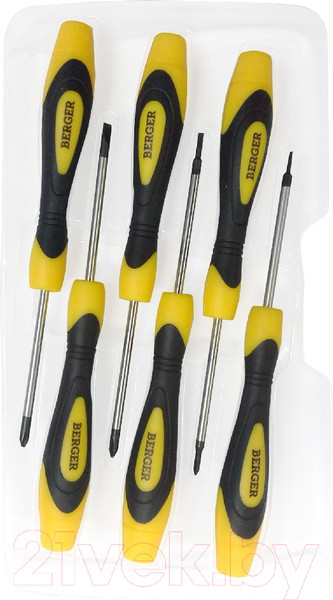 Изображение товара Набор отверток BERGER Часовых / BG1068 (6 предметов)