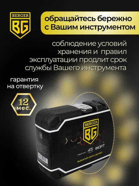 Изображение товара Набор отверток BERGER BG2185 (45 предметов)