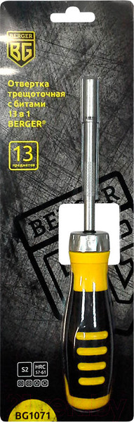 Изображение товара Отвертка BERGER BG1071 (13 предметов)