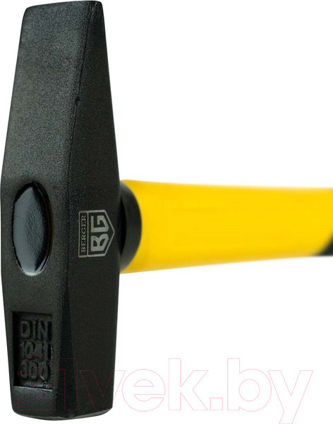 Изображение товара Молоток BERGER Слесарный кованый 300г / BG1513 (фиберглассовая рукоятка)