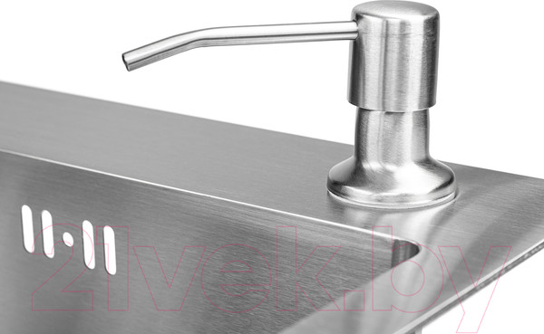 Изображение товара Мойка кухонная Saniteco 6045 (с сифоном, дозатором и коландером)