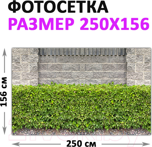 Изображение товара Фотофасад Arthata Кусты / FotoSetka-250-65 (250x156)