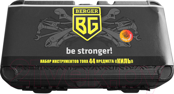 Изображение товара Набор бит BERGER Torx Киль / BG044-1214 (44 предмета)