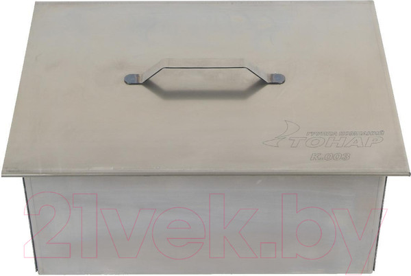 Изображение товара Коптильня Тонар Двухъярусная с поддоном для сбора жира / К-003