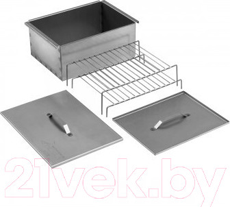 Изображение товара Коптильня Тонар Двухъярусная с поддоном для сбора жира / К-003