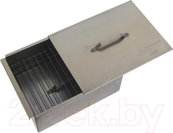 Изображение товара Коптильня Тонар Двухъярусная с поддоном для сбора жира / К-003