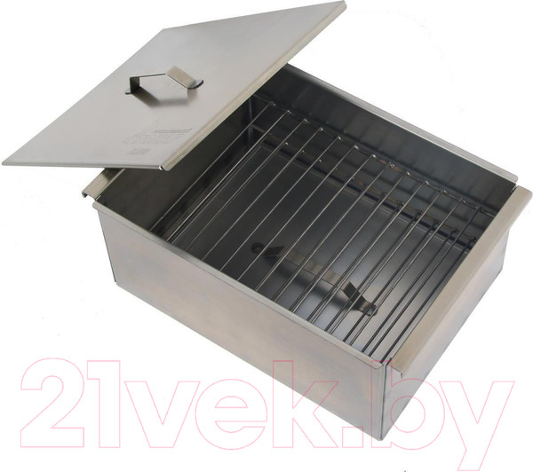 Изображение товара Коптильня Тонар Двухъярусная с поддоном для сбора жира / К-003