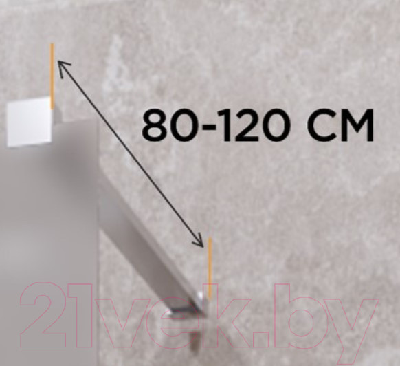 Изображение товара Душевая стенка Radomir Walk-in G1 110x200 / 1-10-0-0-0-1901 (матовое стекло)