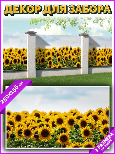 Изображение товара Фотофасад Arthata Подсолнух / FotoSetka-250-39 (250x156)