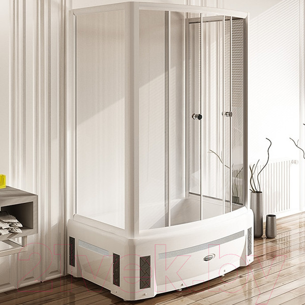 Изображение товара Душевой уголок Radomir Диана / 1-09-1-0-0-0140 (прозрачное стекло/белый)