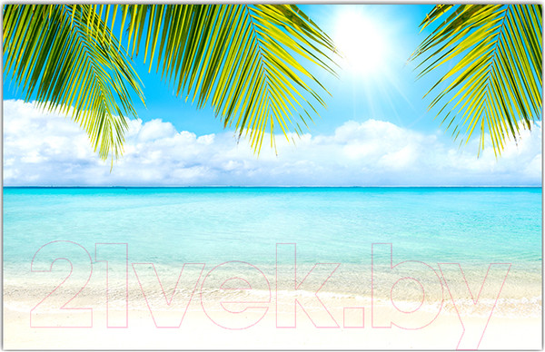 Изображение товара Фотофасад Arthata Пляж, пальмы, море / FotoSetka-250-119 (250x156)