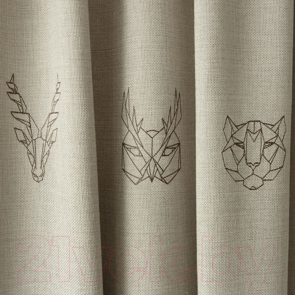 Изображение товара Комплект штор Pasionaria Лука 290x270 с подхватами (бежевый)