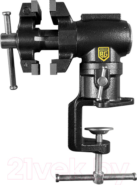 Изображение товара Тиски BERGER Чугунные многофункциональные со струбциной 63мм / BG1341
