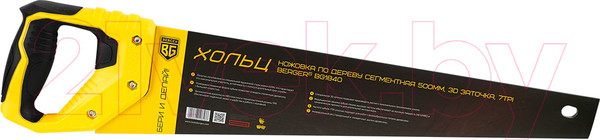 Изображение товара Ножовка BERGER По дереву сегментная 500мм 3D заточка 7TPI / BG1840