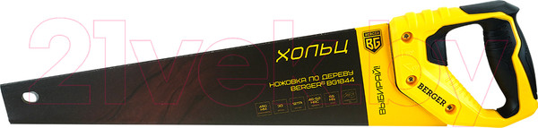 Изображение товара Ножовка BERGER По дереву 450мм 3D заточка 12TPI / BG1844