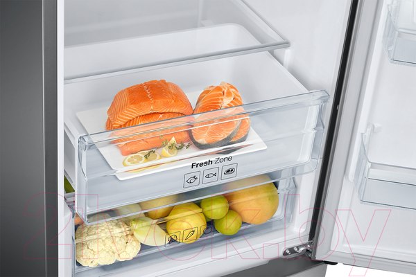 Изображение товара Холодильник с морозильником Samsung RB37A5491SA/WT