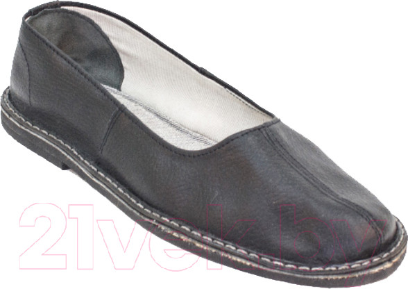 Изображение товара Тапочки рабочие Координат Кожаные на подошве из пористой резины (р.37, черный)