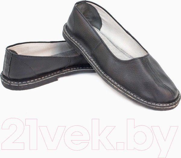 Изображение товара Тапочки рабочие Координат Кожаные на подошве из пористой резины (р.37, черный)