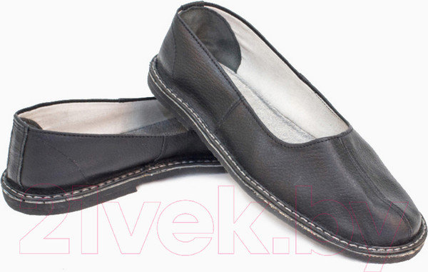 Изображение товара Тапочки рабочие Координат Кожаные на подошве из пористой резины (р.42, черный)