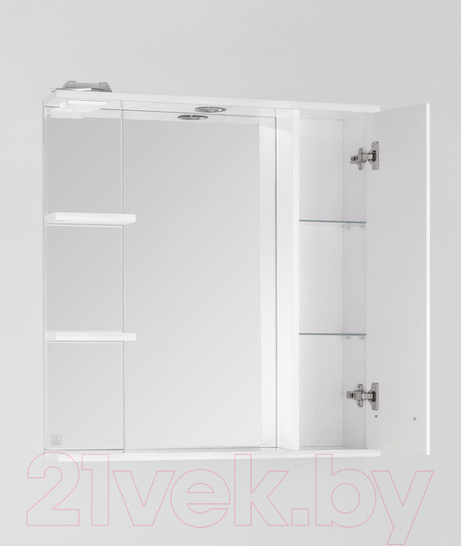 Изображение товара Шкаф с зеркалом для ванной Style Line Крокус 70 (с подсветкой)