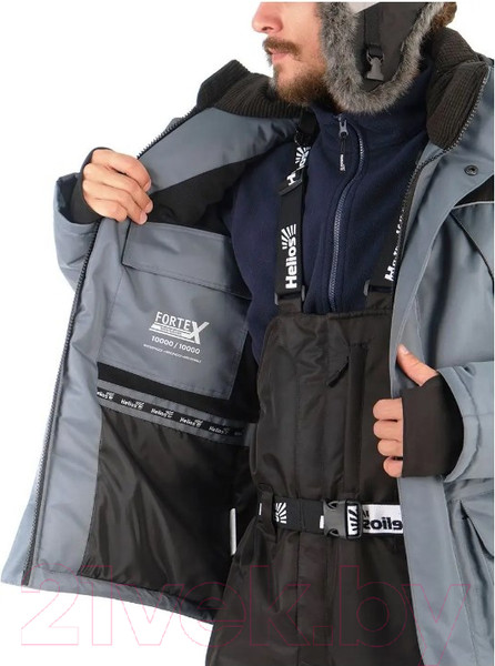 Изображение товара Костюм для охоты и рыбалки Helios Чарыш Pro 10/10К / T-KSCP-2XL-54/176G (р.2XL, серый)