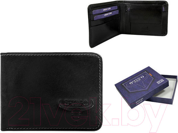 Изображение товара Портмоне Cedar Buffalo Wild / F01-CVTB (черный)