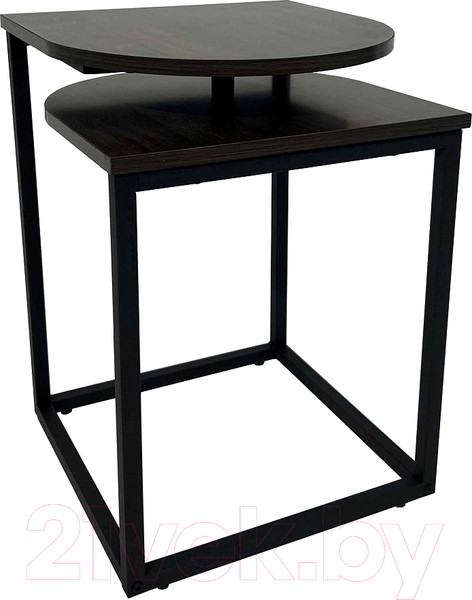 Изображение товара Журнальный столик AksHome Chip (дуб итальянский/черный)