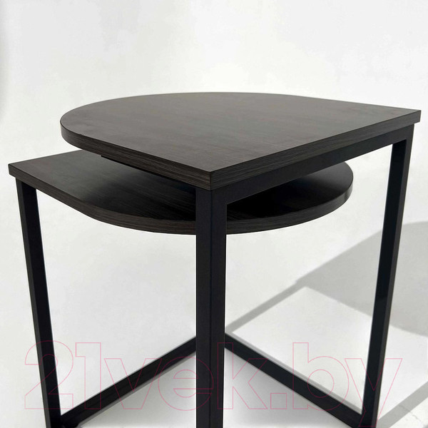 Изображение товара Журнальный столик AksHome Chip (дуб итальянский/черный)