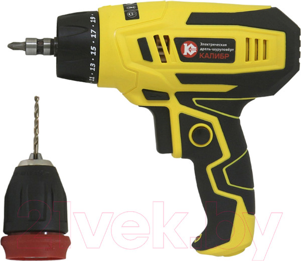 Изображение товара Дрель-шуруповерт Калибр Мастер ДЭ- 550ШСМ (20210)