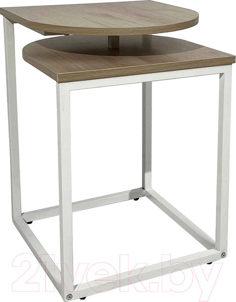 Изображение товара Журнальный столик AksHome Chip (орех/белый)