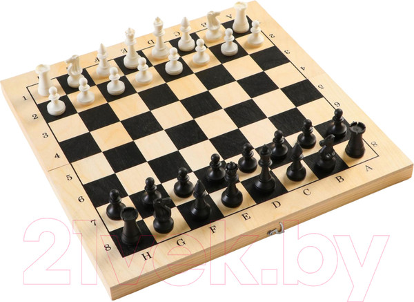 Изображение товара Набор настольных игр Sima-Land 3 в 1 шахматы, шашки, нарды, деревянная доска / 5618054