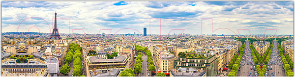 Изображение товара Фотофасад Arthata Париж / FotoSetka-600-35 (600x156)
