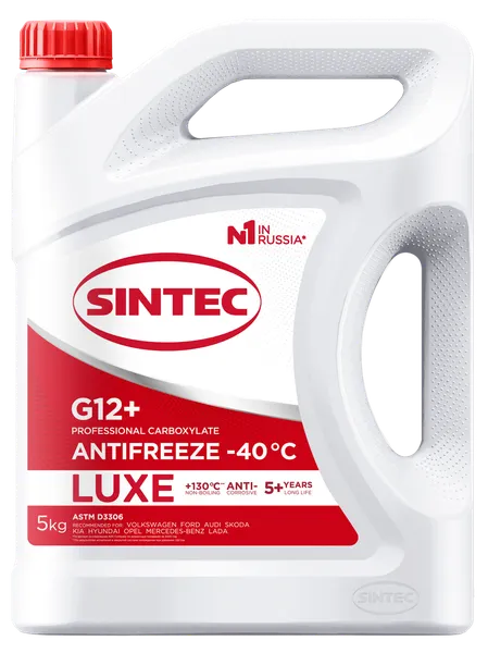 Изображение товара Антифриз Sintec Luxe G12+ / 614503 (5кг, красный)
