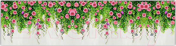 Изображение товара Фотофасад Arthata Розы / FotoSetka-600-43 (600x156)