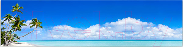 Изображение товара Фотофасад Arthata Пляж, пальмы, море / FotoSetka-600-111 (600x156)