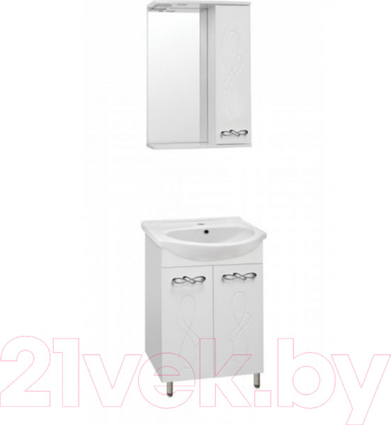 Изображение товара Шкаф с зеркалом для ванной Style Line Венеция 50см (с подсветкой)